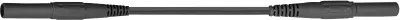 Silikonski merilni kabel MultiContact XMS-419\, 2\,5 mm2\, 50 cm\, črn\, 4 mm lamelni vtič 66.9392-05021