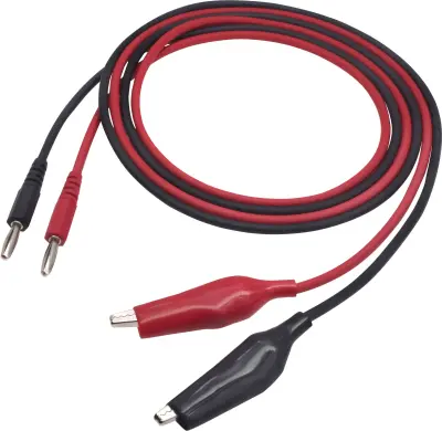 Merilni kabel [vtikač 4 mm - ] 1 m črne/rdeče barve VOLTCRAFT MSL-100