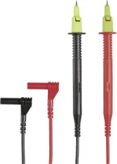 Varnostni merilni kabel-set [testna konica - 4 mm-vtič] 130 cm črne/rdeče barve Gossen Metrawatt KS17-2
