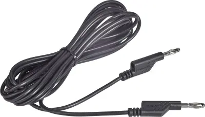 Merilni kabel [lamelni vtič 4 mm - lamelni vtič 4 mm] 5 m črne barveVOLTCRAFT MS5/SW