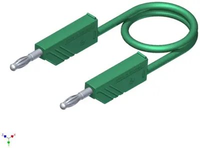 SKS Hirschmann CO MLN SIL 150/1 merilni vod [lamelni vtič 4mm - lamelni vtič 4 mm] 1.5 m zelena Na spajkalnik odporen 4mm silikonski merilni kabel s p