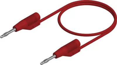 SKS Hirschmann MVL F 2/10 merilni vod lamelni vtič 2 mm lamelni vtič 2 mm 10.00 cm rdeča 1 kos