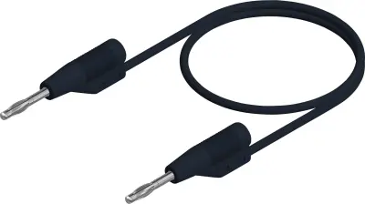 SKS Hirschmann MVL F 2/10 merilni vod lamelni vtič 2 mm lamelni vtič 2 mm 10.00 cm črna 1 kos