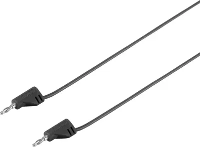 VOLTCRAFT MSB-200 merilni vod lamelni vtič 2 mm lamelni vtič 2 mm 0.60 m črna 1 kos