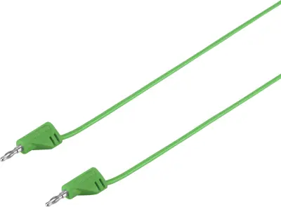 VOLTCRAFT MSB-200 merilni vod lamelni vtič 2 mm lamelni vtič 2 mm 30.00 cm zelena 1 kos