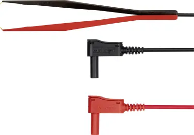 Schützinger KWML 8452 / PZ / 0.75 / 100 merilni vod moški konektor 4 mm testna špica  črna/rdeča 1 kos