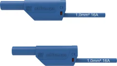 Schützinger VSFK 8500 / 1 / 200 / BL varnostni merilni kabel [4 mm moški konektor - 4 mm moški konektor] 200.00 cm modra 1 kos