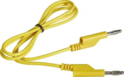 VOLTCRAFT  merilni vod lamelni vtič 4 mm lamelni vtič 4 mm 1.00 m rumena 1 kos