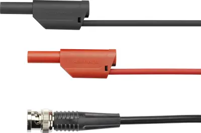 Schützinger DI SKO 89-58 / 100 / SW BNC merilni kabel  100.00 cm črna/rdeča