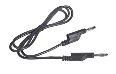 VOLTCRAFT  merilni vod lamelni vtič 4 mm lamelni vtič 4 mm 1.00 m črna 1 kos