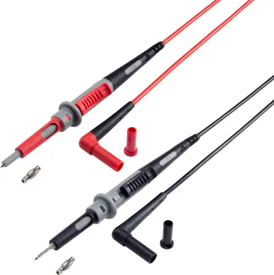 VOLTCRAFT MS-4PS-E varnostni merilni kabel 4 mm varnostni vtič testna špica 1.00 m črna\, rdeča 1 kos