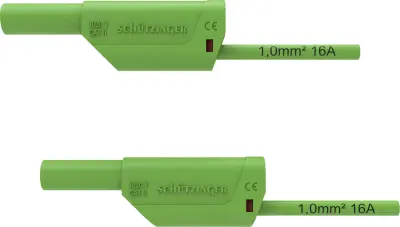 Schützinger VSFK 8500 / 1 / 100 / GN varnostni merilni kabel 4 mm moški konektor 4 mm moški konektor 100.00 cm zelena 1 kos