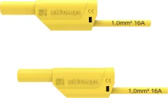 Schützinger VSFK 8700 / 1 / 50 / GE varnostni merilni kabel [4 mm moški konektor - 4 mm moški konektor] 50.00 cm rumena 1 kos