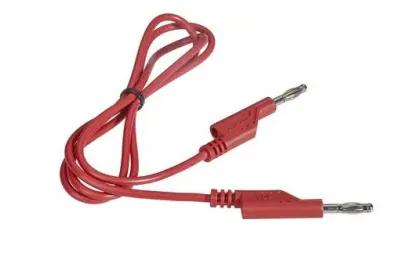 VOLTCRAFT  merilni vod lamelni vtič 4 mm lamelni vtič 4 mm 1.00 m rdeča 1 kos