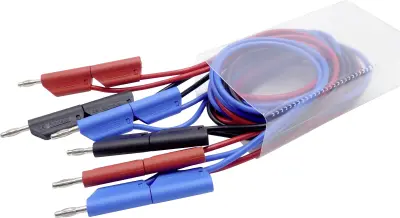 Schnepp 354 000060 set merilnih vodov banana moški konektor 4 mm banana moški konektor 4 mm 1.00 m črna\, rdeča\, modra 1 set