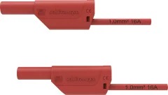 Schützinger VSFK 8500 / 1 / 50 / RT varnostni merilni kabel [4 mm moški konektor - 4 mm moški konektor] 50.00 cm rdeča 1 kos