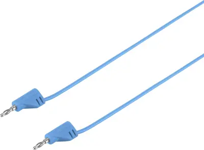 VOLTCRAFT MSB-200 merilni vod lamelni vtič 2 mm lamelni vtič 2 mm 0.60 m modra 1 kos