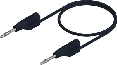 SKS Hirschmann MVL F 2/50 merilni vod lamelni vtič 2 mm lamelni vtič 2 mm 0.50 m črna 1 kos