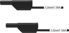 Schützinger VSFK 8500 / SIL1 / 100 / SW varnostni merilni kabel [4 mm moški konektor - 4 mm moški konektor] 100.00 cm črna 1 kos
