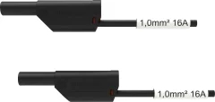 Schützinger VSFK 8500 / SIL1 / 100 / SW varnostni merilni kabel 4 mm moški konektor 4 mm moški konektor 100.00 cm črna 1 kos