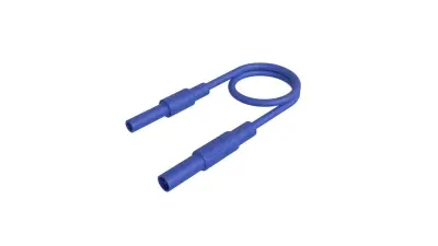 SKS Hirschmann MAL S GG-B 100/2\,5  bl varnostni merilni kabel 4 mm varnostni vtič 4 mm varnostna vtičnica 100 cm modra 1 kos