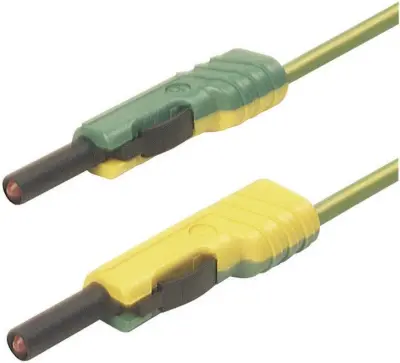 4 mm test lead\, contact-protected\, stackable\, 100 cm