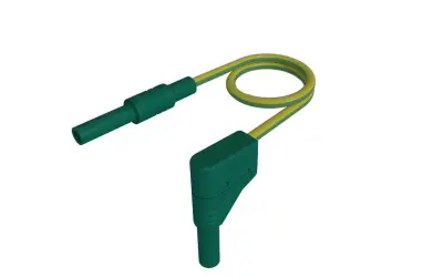 SKS Hirschmann MAL S WG-B 100/2\,5  ge/gn varnostni merilni kabel 4 mm varnostni vtič 4 mm varnostni vtič 100 cm rumeno-zelena  1 kos