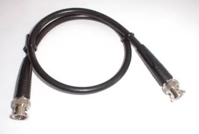 BNC merilna linija BNC vtič na BNC vtič 3 m RG 58 C/U 50 OHm Wittenberg Antennen Poly-103355 BNC merilni kabel  3 m črna