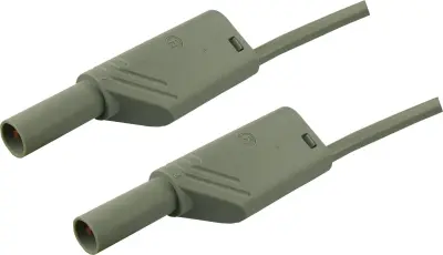 4 mm safety test lead\, 2x stackable plugs\, 2\,5 mm²\, 200 cm