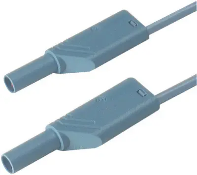 4 mm safety test lead\, silicone\, 2x stackabler plugs\, 200 cm