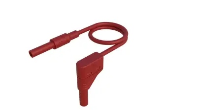 SKS Hirschmann MAL S WG-B 100/2\,5  rt varnostni merilni kabel 4 mm varnostni vtič 4 mm varnostni vtič 100 cm rdeča 1 kos