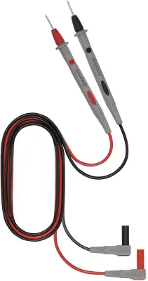 Komplet varnostnih merilnih kablov Weidmüller\, [lamelni vtič 4 mm - testna konica]\, 1 m\, rdeče in črne barve\, 125S_2606