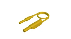 SKS Hirschmann MAL S WS-B 100/2\,5 gelb varnostni merilni kabel [4 mm varnostni vtič - 4 mm varnostni vtič\, z možnostjo zlaganja] 100 cm rumena 1 kos