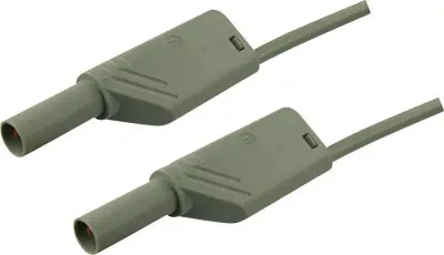4 mm safety test lead\, 2x stackable plugs\, 2\,5 mm²\, 50 cm