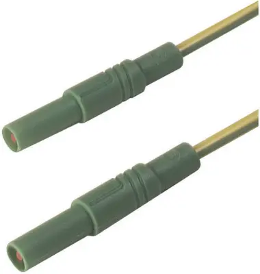 4 mm safety test lead\, 2x straight plugs\, 2\,5 mm²\, 50 cm
