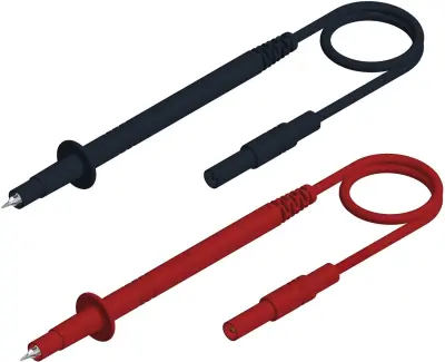 Set\, 2x 4 mm safety test lead\, test probe/straight plugs\, 100 cm