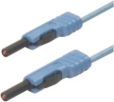 Merilni kabel Hirschmann\, [lamelni vtič 4 mm - lamelni vtič 4 mm]\, 2 m\, modra\, MLB 200/1 V bl