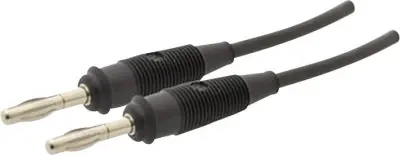 4 mm silicone-test lead\, 2x plugs\, 100 cm