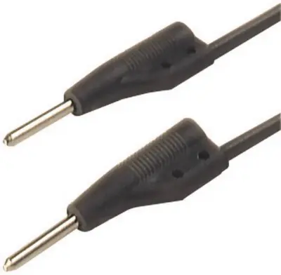 2 mm test lead\, on both sides stackable plugs\, 50 cm