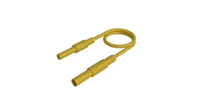SKS Hirschmann MAL S GG-B 200/2\,5  ge varnostni merilni kabel 4 mm varnostni vtič 4 mm varnostna vtičnica 200 cm rumena 1 kos