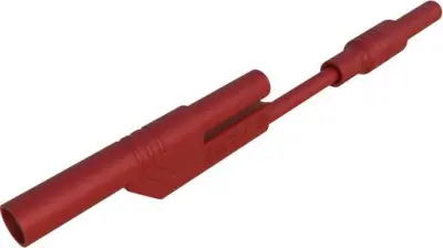 SKS Hirschmann MAL 2800 S rt varnostni merilni kabel 4 mm varnostni vtič 4 mm varnostni vtič 8 cm rdeča 1 kos