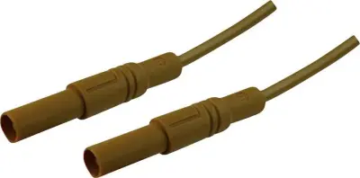 4 mm safety test lead\, 2x straight plugs\, 2\,5 mm²\, 200 cm