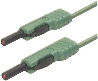 4 mm test lead\, contact-protected\, stackable\, 200 cm