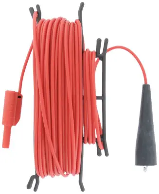 Metrel A 1026 varnostni merilni kabel banana moški konektor 4 mm krokodil sponka 20 m rdeča 1 kos