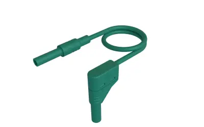 SKS Hirschmann MAL S WG-B 100/2\,5  gn varnostni merilni kabel 4 mm varnostni vtič 4 mm varnostni vtič 100 cm zelena 1 kos