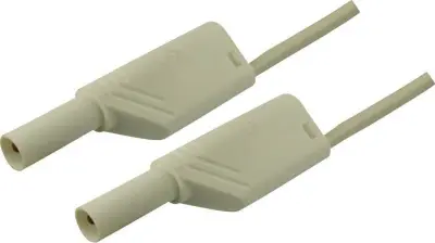 4 mm safety test lead\, 2x stackable plugs\, 2\,5 mm²\, 100 cm