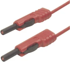 Merilni kabel Hirschmann\, [lamelni vtič 4 mm - lamelni vtič 4 mm]\, 2 m\, rdeča\, MLB 200/1 V rt