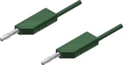4mm PVC-test lead\, on both sides stackable plugs\, 2\,5mm²\, 200 cm Merilni kabel 2m zelena\, SKS Hirschmann MLN 200/2\,5 934066104