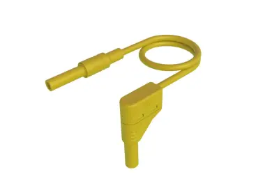 SKS Hirschmann MAL S WG-B 100/2\,5  ge varnostni merilni kabel 4 mm varnostni vtič 4 mm varnostni vtič 100 cm rumena 1 kos