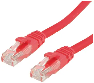 Value 21.99.1428 RJ45 omrežni kabel\, Patch kabel CAT 6a U/UTP 15.00 m rdeča  1 kos